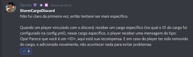 VINCULAR DISCORD AO SERVIDOR MINECRAFT Fiduante 